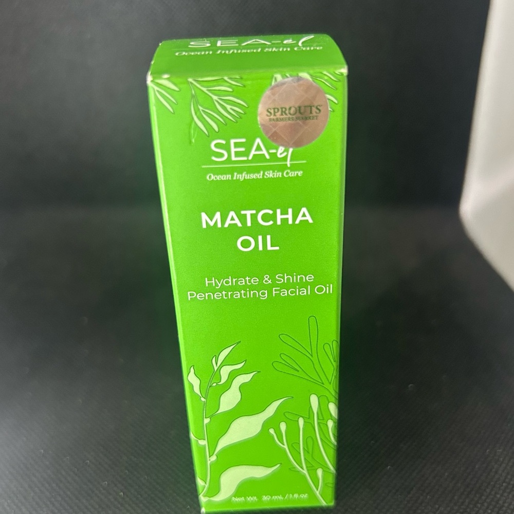 Sea-El Matcha Face Oil Skincare Hydrating Glow Green Tea & Sea Kelp